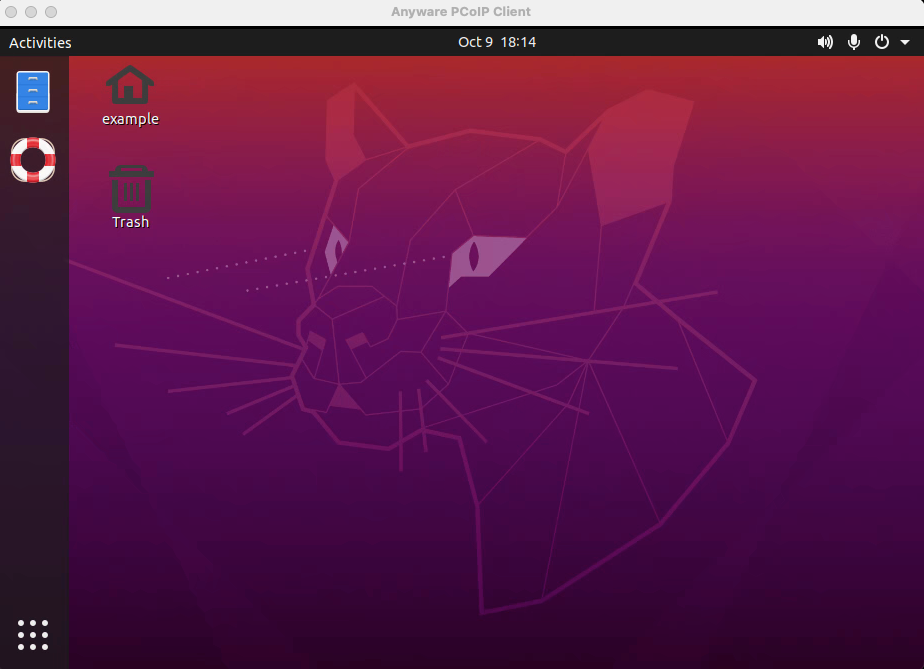 Ubuntu Linux desktop over PCoIP